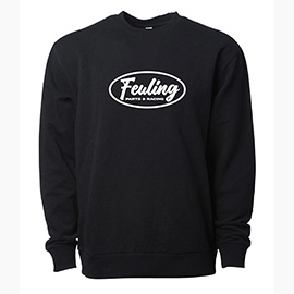 Oval Script Crew sweatshirt, Black