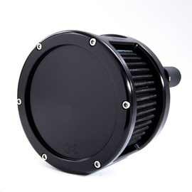 BA Race Series Air Cleaner Kit, Race Series tall cage, Black finish, Black filter