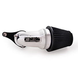 AR Air Cleaner Kit, Polished/Black finish, Black Std. filter