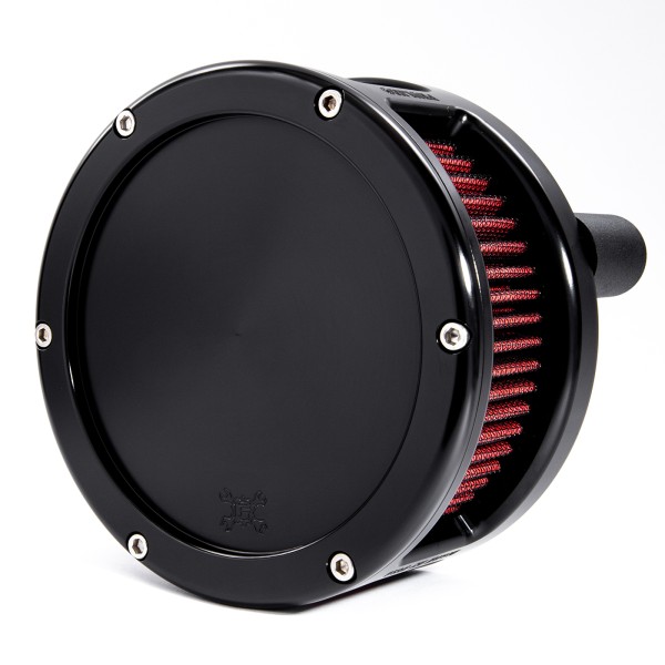 BA Air Cleaner Kit, Black finish, Red filter