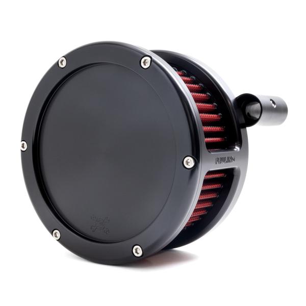 BA Air Cleaner Kit, Black finish, Red filter