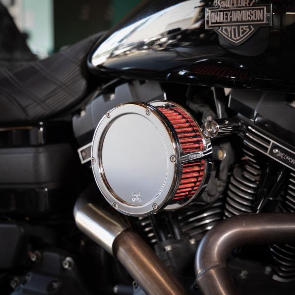 Part#:5447 - BA Air Cleaner Kit, Chrome finish, Red filter