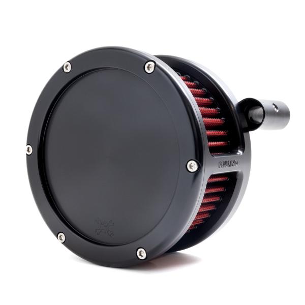 BA Air Cleaner Kit, Black finish, Red filter