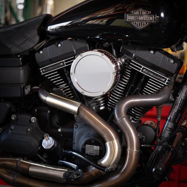 Part#:5457 - BA Air Cleaner Kit, Chrome finish, Red filter