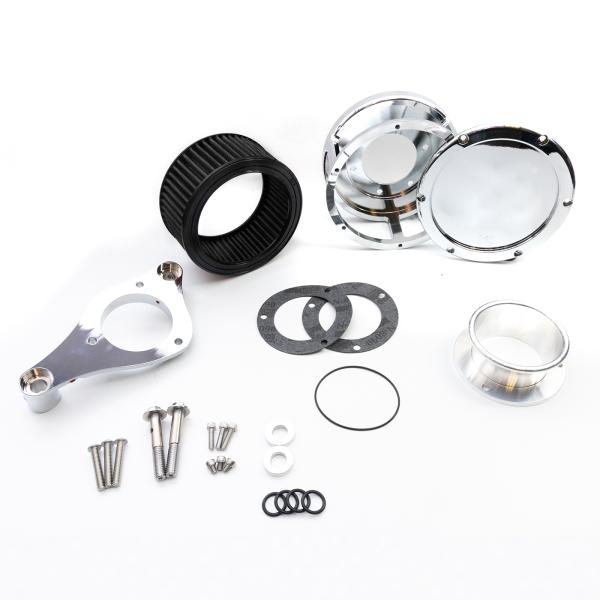 Part#:5537-70 - BA Air Cleaner Kit, Chrome finish, Black filter