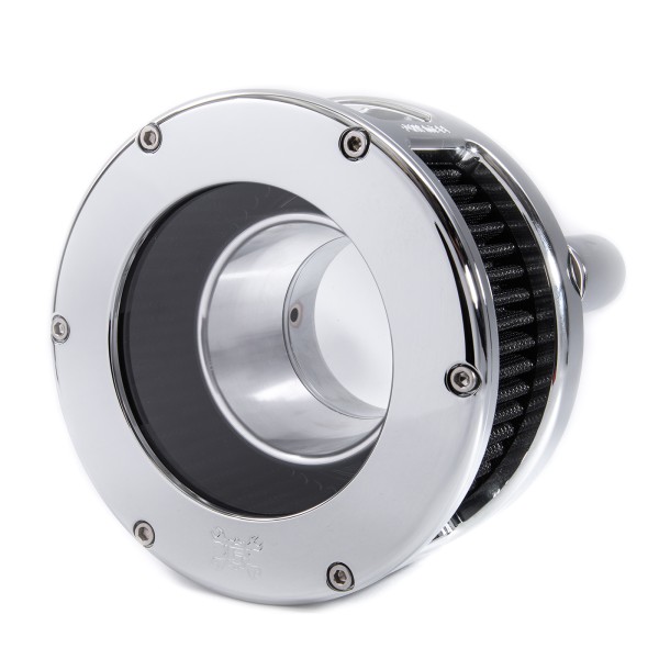 BA Air Cleaner Kit, Chrome finish, Black filter