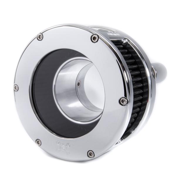 BA Air Cleaner Kit, Chrome finish, Black filter