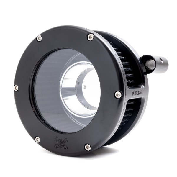 BA Air Cleaner Kit, Black finish, Black filter