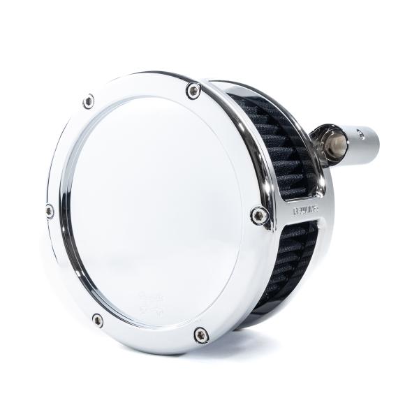 BA Air Cleaner Kit, Chrome finish, Black filter