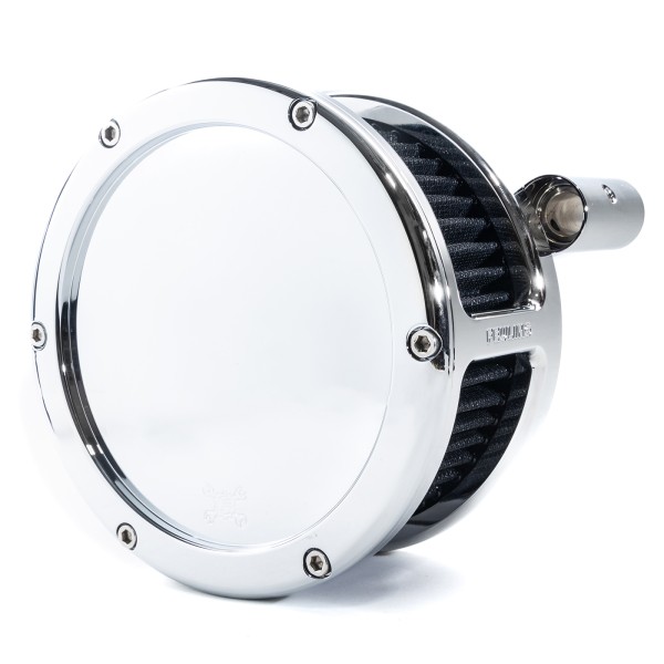 BA Air Cleaner Kit, Chrome finish, Black filter