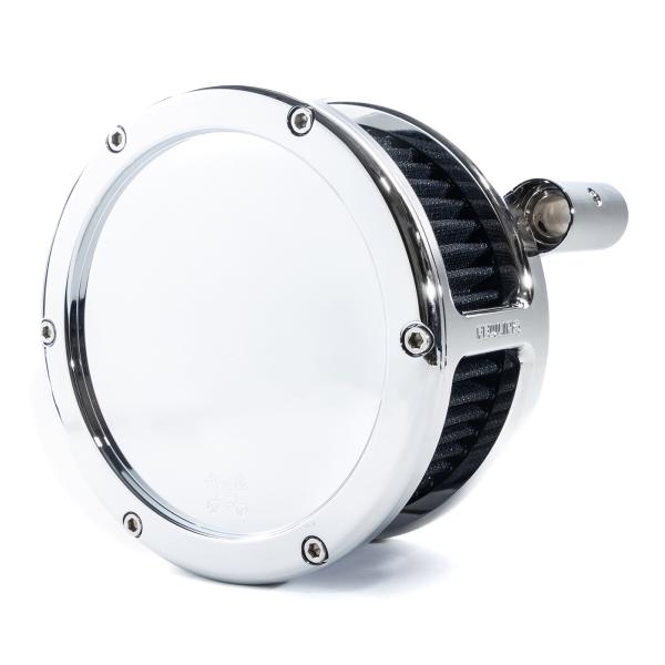 BA Air Cleaner Kit, Chrome finish, Black filter