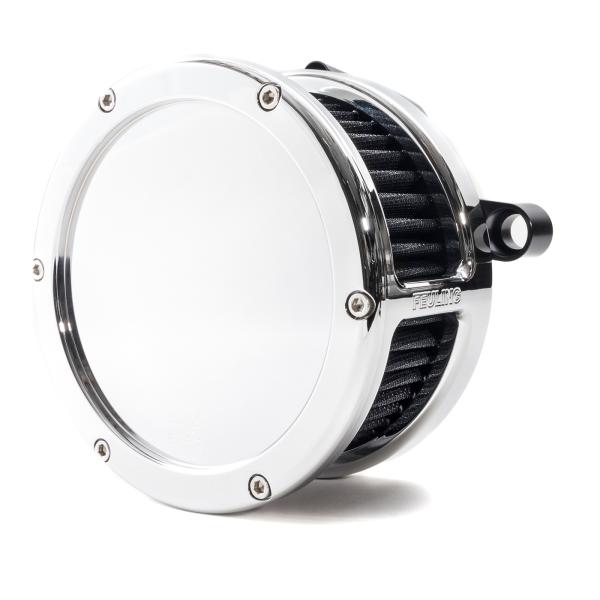 BA Air Cleaner Kit, Chrome finish, Black filter