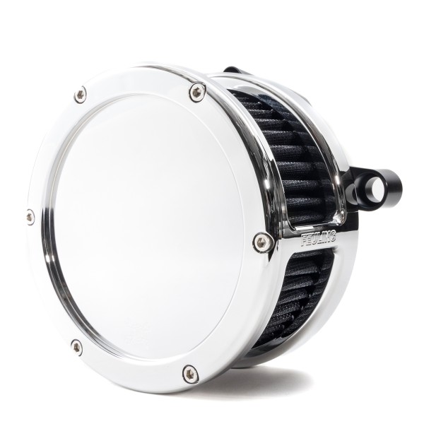 BA Air Cleaner Kit, Chrome finish, Black filter