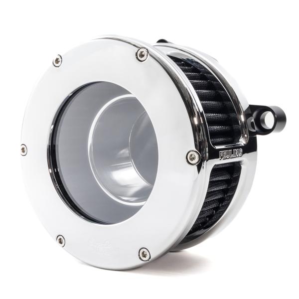 BA Air Cleaner Kit, Chrome finish, Black filter