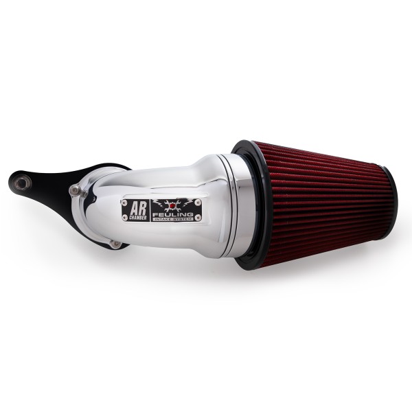 AR Air Cleaner Kit, Polished/Black finish, Red Race Series filter