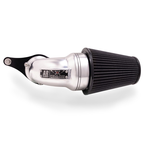 AR Air Cleaner Kit, Polished/Black finish, Black Race Series filter