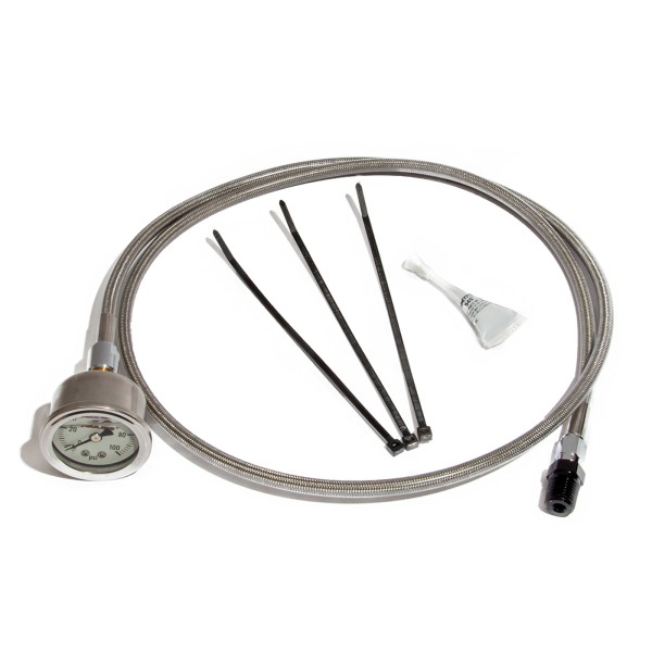 STAINLESS REMOTE OIL PSI GAUGE KIT M8
