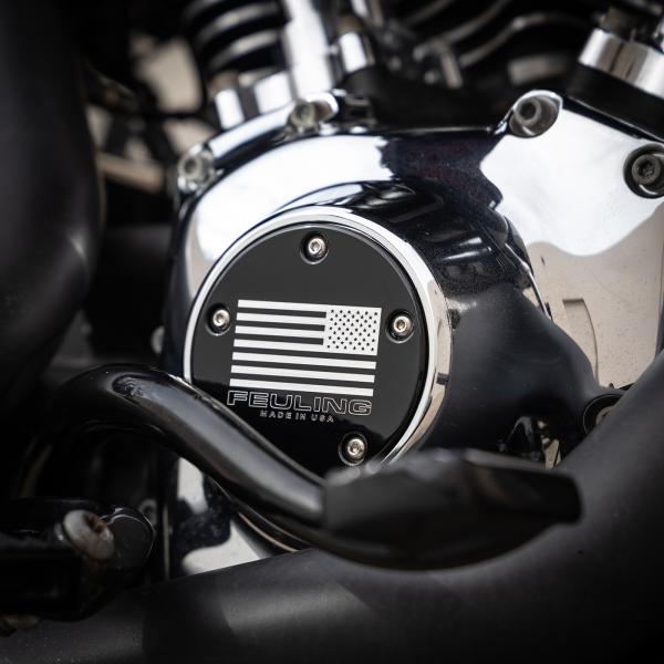 Part#:9128 - Reverse American Flag TIMING COVER