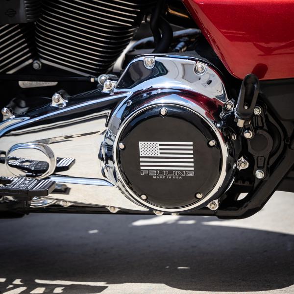 Part#:9162 - American Flag Logo DERBY COVER